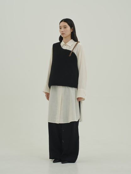 Sleeveless Mouton / black