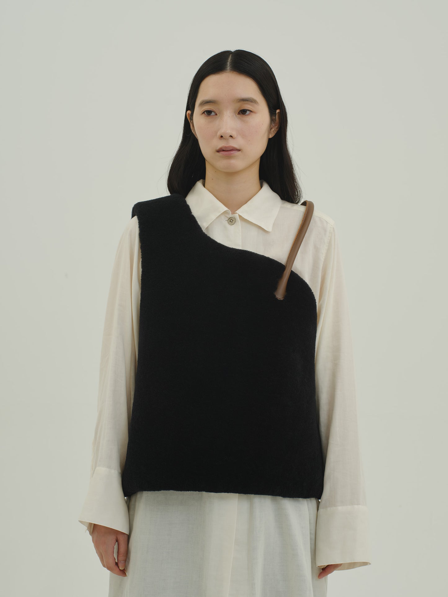 Sleeveless Mouton / black