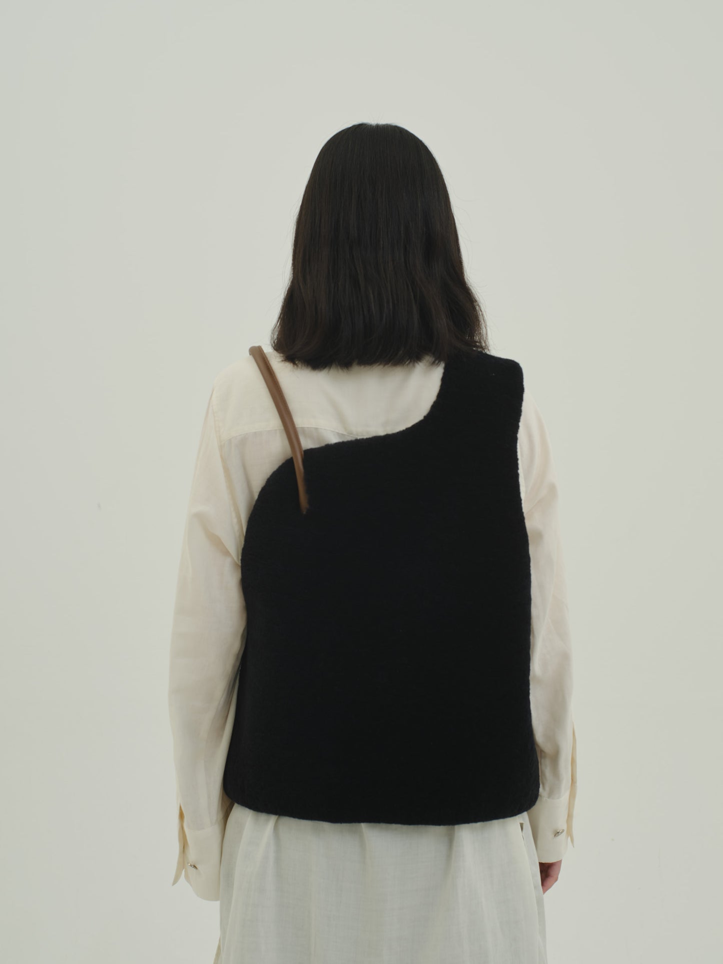 Sleeveless Mouton / black