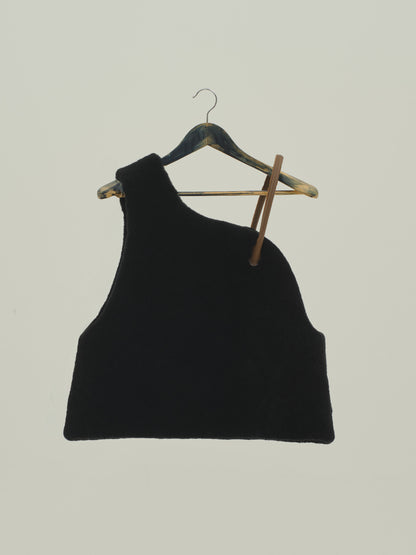Sleeveless Mouton / black