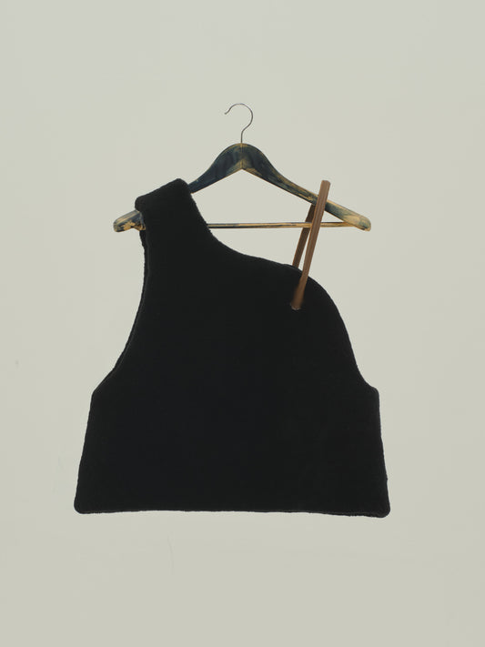 Sleeveless Mouton / black